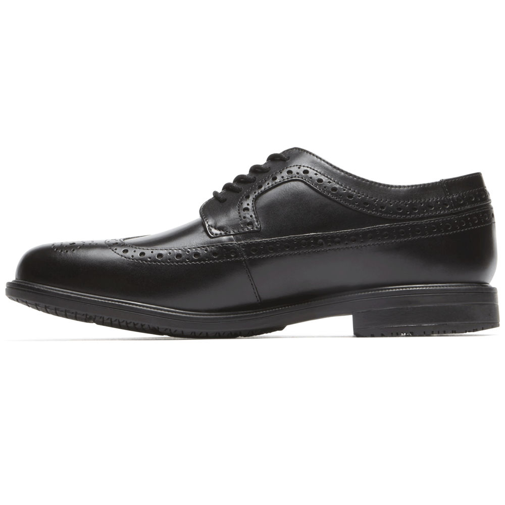 Rockport Dress Shoes For Mens Black - Essential Details II Wingtip - RI2438710